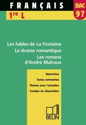 Couverture du produit · Bac français, 1re section : lettres