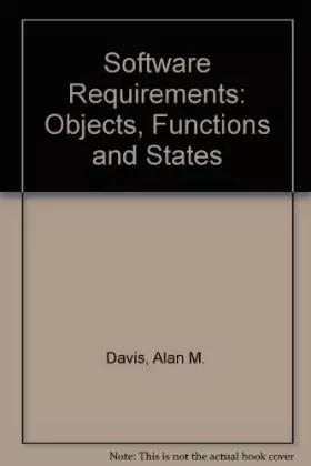 Couverture du produit · Software Requirements: Objects, Functions and States