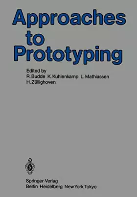 Couverture du produit · Approaches to Prototyping