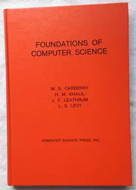 Couverture du produit · Foundations of Computer Science