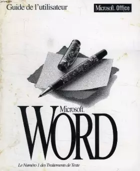 Couverture du produit · Microsoft word, 6.0, guide de l'utilisateur