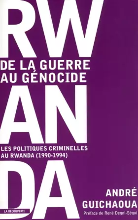Couverture du produit · Rwanda : de la guerre au génocide