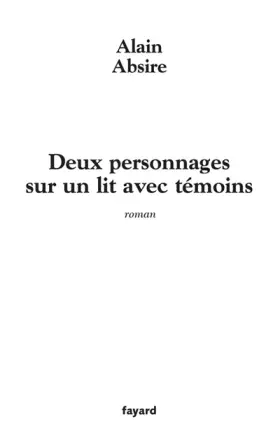 Couverture du produit · Deux personnages sur un lit avec témoins