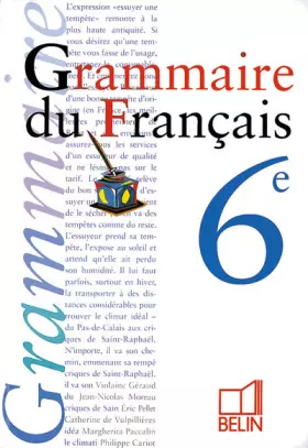 Couverture du produit · Grammaire classe de 6e - livre de l'élève