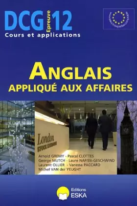 Couverture du produit · Anglais appliqué aux affaires : DCG12