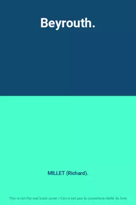 Couverture du produit · Beyrouth.