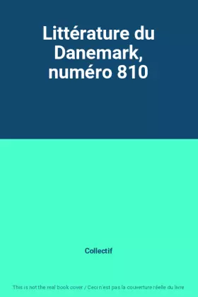 Couverture du produit · Littérature du Danemark, numéro 810
