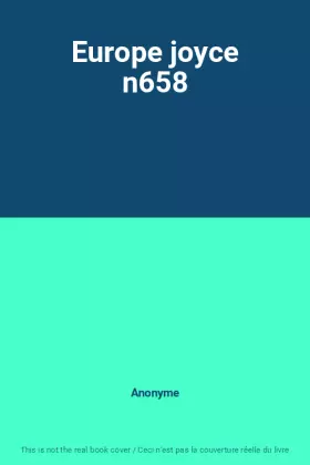 Couverture du produit · Europe joyce n658