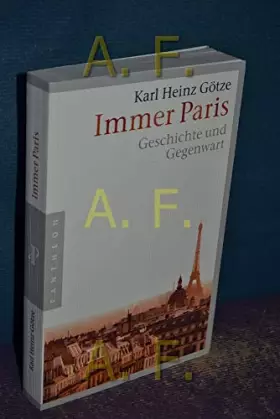 Couverture du produit · Immer Paris: Geschichte und Gegenwart