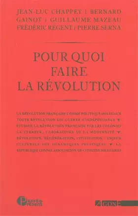 Couverture du produit · Pour quoi faire la révolution