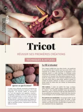 Couverture du produit · Tricot: Réussir ses premières créations