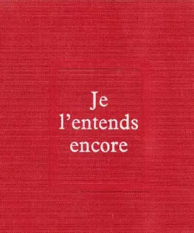 Couverture du produit · Je l'entends encore