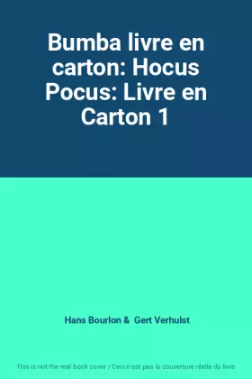 Couverture du produit · Bumba livre en carton: Hocus Pocus: Livre en Carton 1