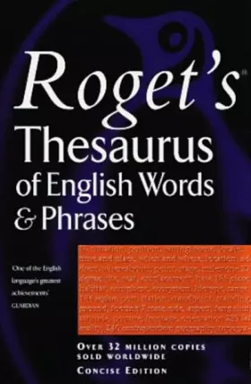 Couverture du produit · Roget's Thesaurus of English Words