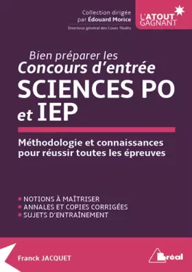 Couverture du produit · Préparation à Sciences Po - Institut d'Etudes Politiques