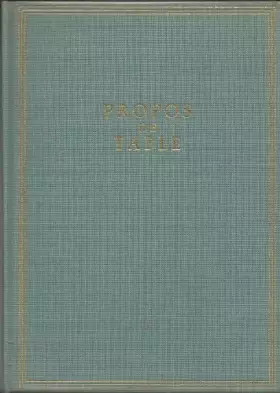 Couverture du produit · Propos de table