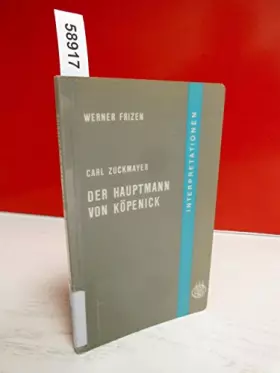 Couverture du produit · Carl Zuckmayer, Der Hauptmann von Köpenick