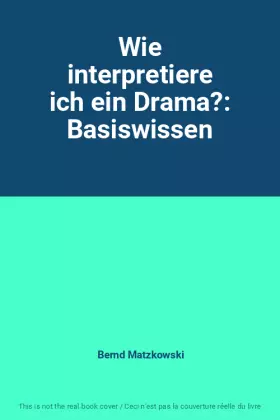 Couverture du produit · Wie interpretiere ich ein Drama?: Basiswissen