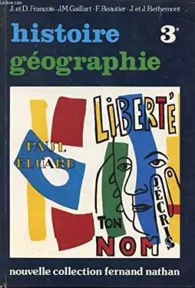 Couverture du produit · Histoire geographie, 3e.
