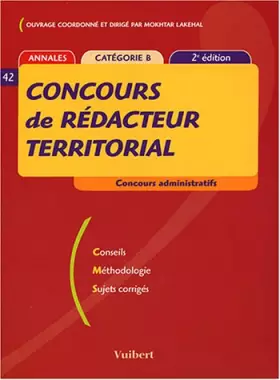 Couverture du produit · Le concours de rédacteur territorial