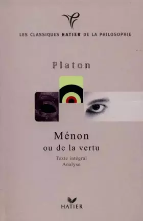 Couverture du produit · Platon : Ménon ou de la vertu