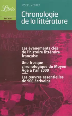 Couverture du produit · Chronologie de la littérature