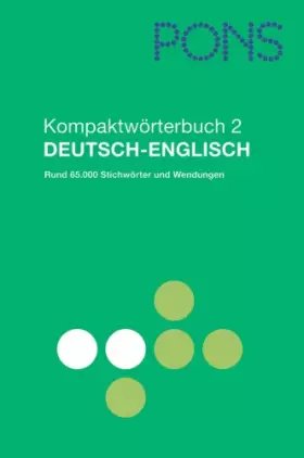 Couverture du produit · PONS Kompaktwörterbuch Englisch: Deutsch-Englisch