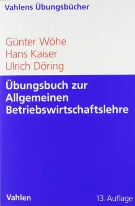 Couverture du produit · Übungsbuch zur Einführung in die Allgemeine Betriebswirtschaftslehre