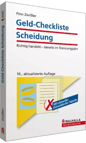 Couverture du produit · Geld-Checkliste Scheidung: Richtig handeln - bereits im Trennungsjahr