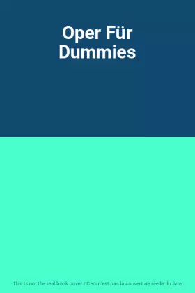 Couverture du produit · Oper Für Dummies