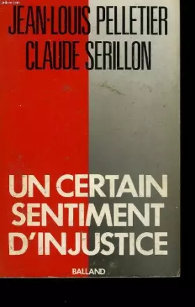 Couverture du produit · Un certain sentiment d'injustice