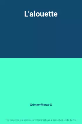 Couverture du produit · L'alouette
