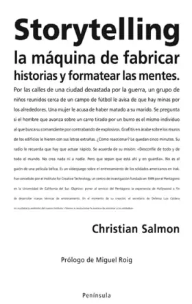 Couverture du produit · Storytelling: La máquina de fabricar historias y formatear las mentes (ATALAYA)