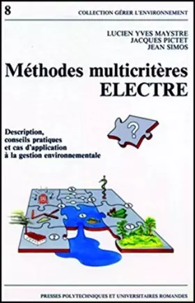 Couverture du produit · METHODES MULTICRITERES ELECTRE