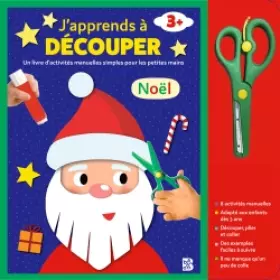 Couverture du produit · Livre d'activités - J'apprends à découper 3+: Noël