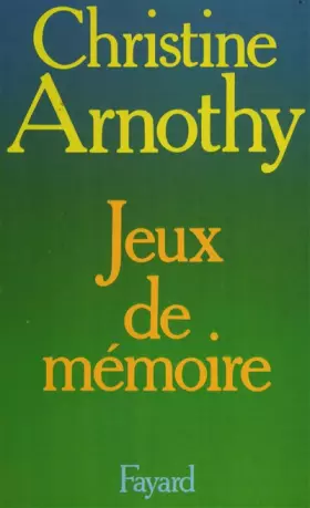 Couverture du produit · Jeux de mémoire