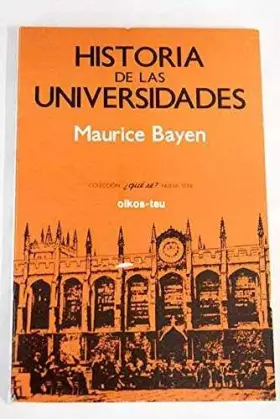 Couverture du produit · Historia de las Universidades