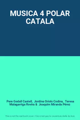 Couverture du produit · MUSICA 4 POLAR CATALA