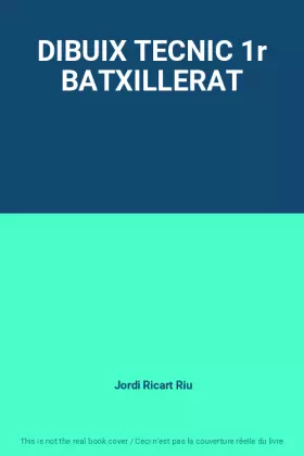 Couverture du produit · DIBUIX TECNIC 1r BATXILLERAT