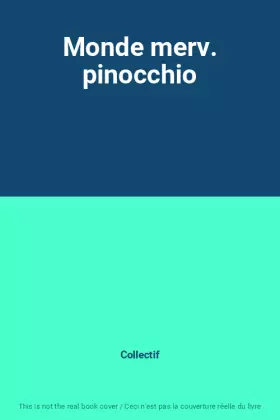 Couverture du produit · Monde merv. pinocchio