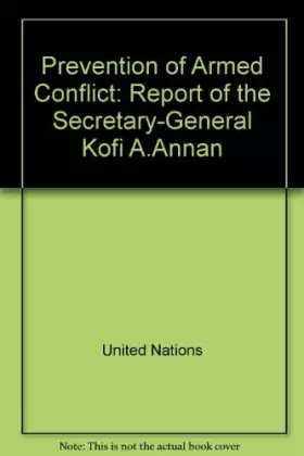 Couverture du produit · Prevention of Armed Conflict: Report of the Secretary General