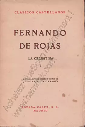 Couverture du produit · La Celestina de Fernando de Rojas tomo 1