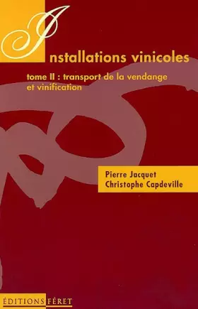 Couverture du produit · Installations vinicoles T2