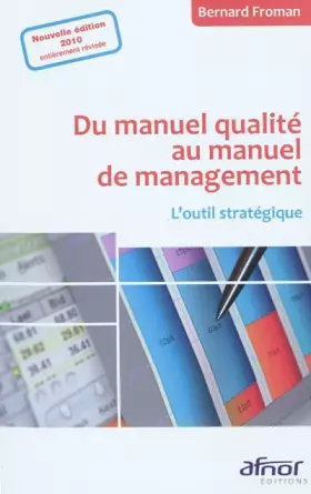 Couverture du produit · Du manuel qualité au manuel de management : L'outil stratégique