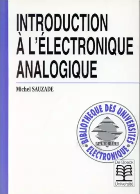 Couverture du produit · Introduction à l'électronique analogique