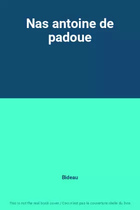 Couverture du produit · Nas antoine de padoue