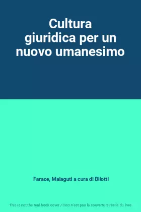 Couverture du produit · Cultura giuridica per un nuovo umanesimo