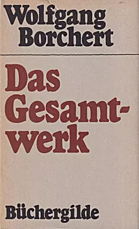 Couverture du produit · Das Gesamtwerk