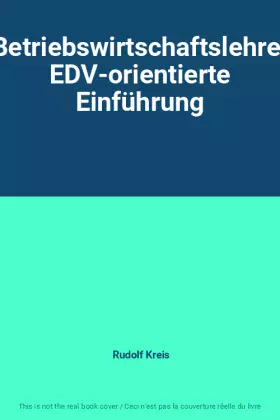 Couverture du produit · Betriebswirtschaftslehre: EDV-orientierte Einführung