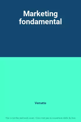 Couverture du produit · Marketing fondamental